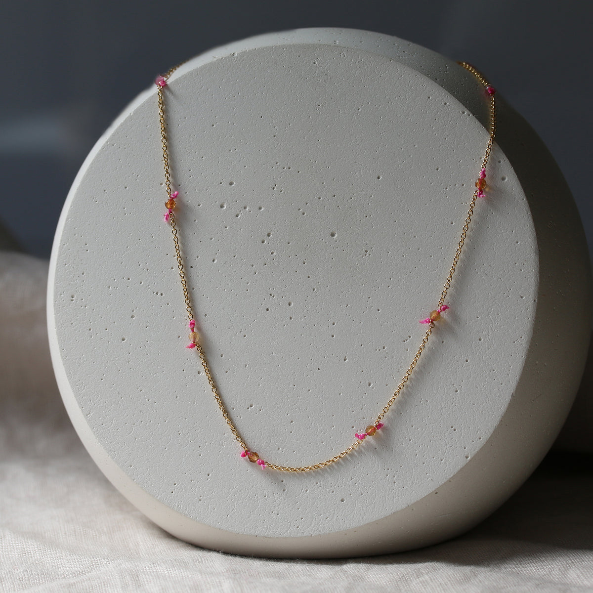 AUTUMN SPELL BONBON GEMSTONE NECKLACE