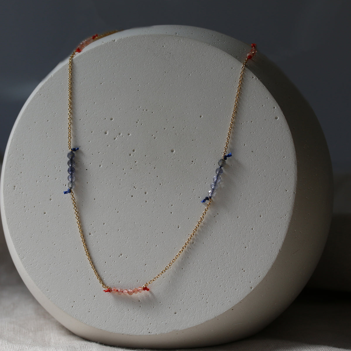 AUTUMN SUNSET BONBON GEMSTONE NECKLACE