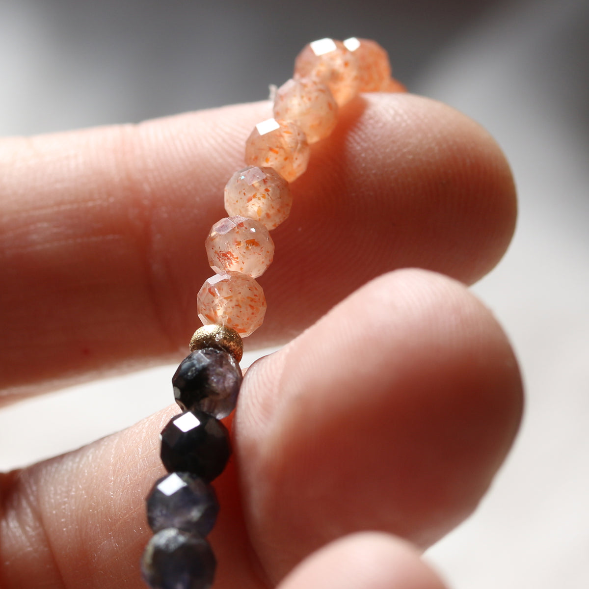 AUTUMN SUNSET | IOLITE + SUNSTONE LIMITED EDITION GEM BRACELET