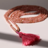 ENCHANTED DAWN GEMSTONE TASSEL NECKLACE