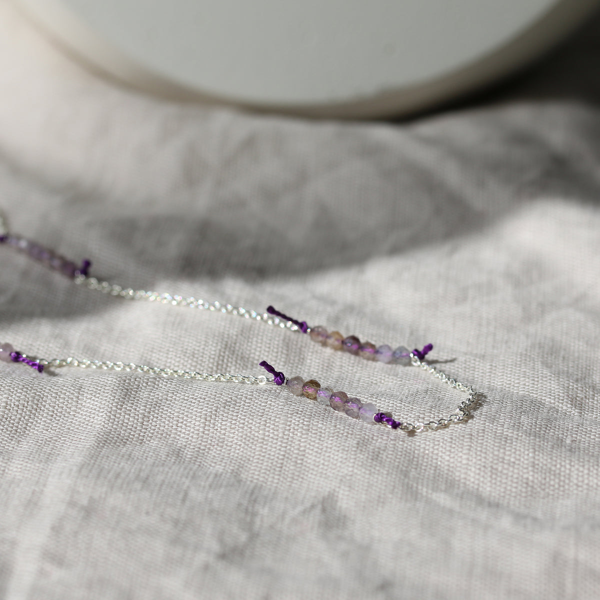 LAVENDER FIELDS BONBON GEMSTONE NECKLACE