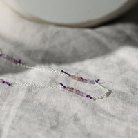 LAVENDER FIELDS BONBON GEMSTONE NECKLACE