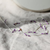 LAVENDER FIELDS BONBON GEMSTONE NECKLACE