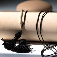 MIDNIGHT REVERIE GEMSTONE TASSEL NECKLACE