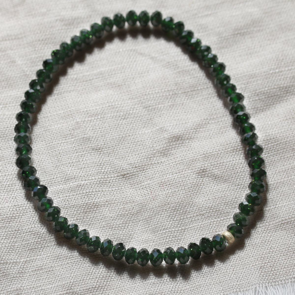 MYSTIC EVERGREEN | GREEN GOLDSTONE LIMITED EDITION GEM BRACELET