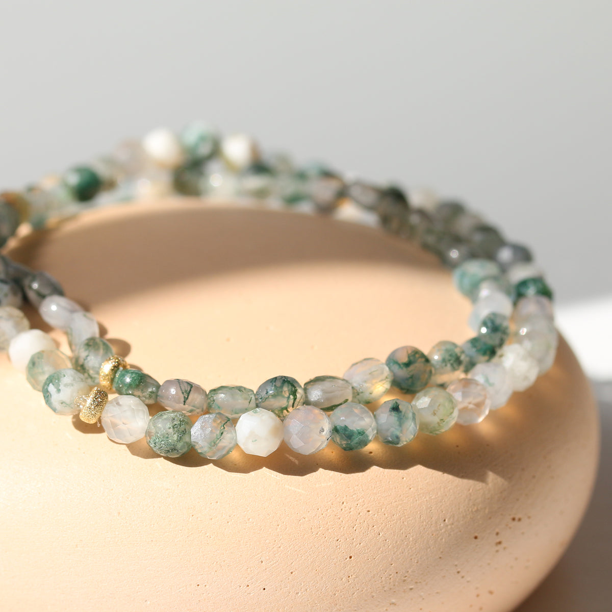 MYSTIC MOSS | MOSS AGATE LIMITED EDITION GEM BRACELET