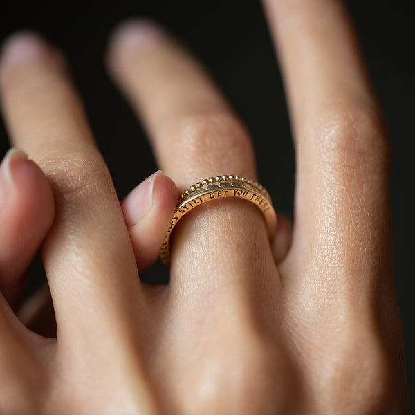 hidden message ring on model