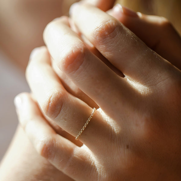 gold cable chain ring | Christina Kober