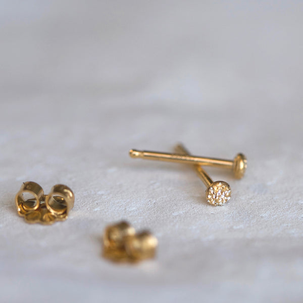 gold fleck studs | christina kober