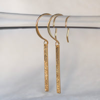 gold mini bar drop earrings | Christina Kober