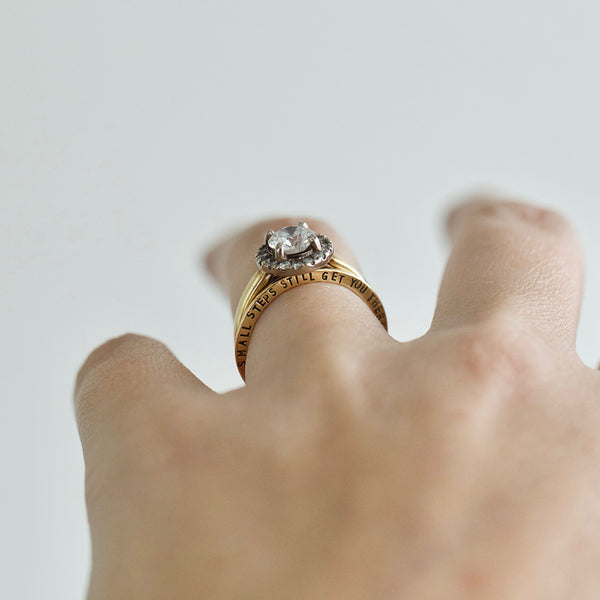 hidden message ring on model