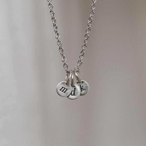 silver seedlings necklace