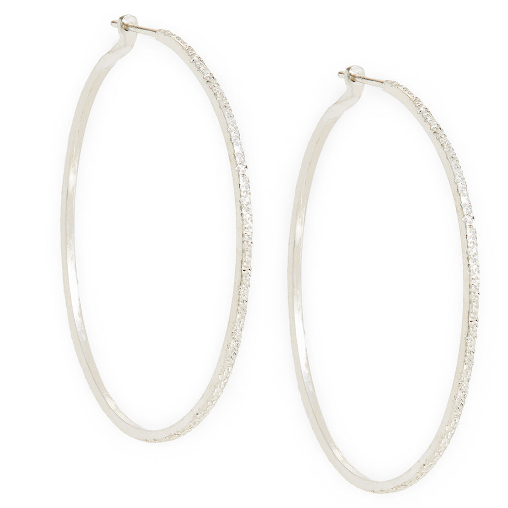 large silver hoops | christina kober