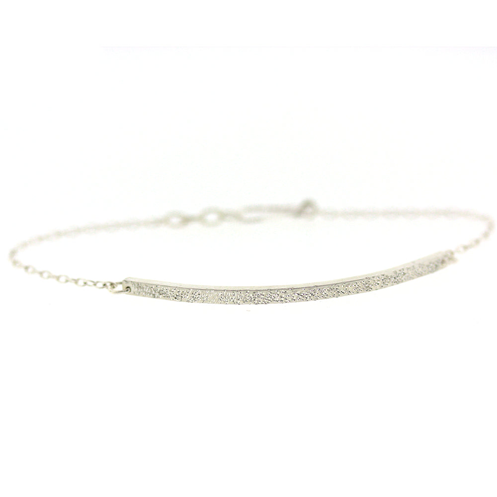 sterling silver thin bar bracelet | Christina Kober