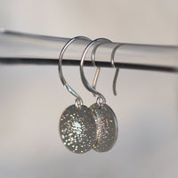 small silver coin drop earrings | Christina Kober