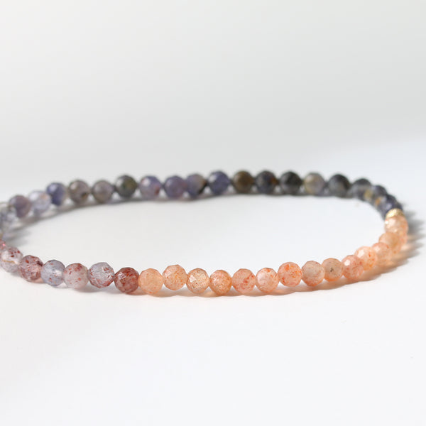 AUTUMN SUNSET | IOLITE + SUNSTONE LIMITED EDITION GEM BRACELET