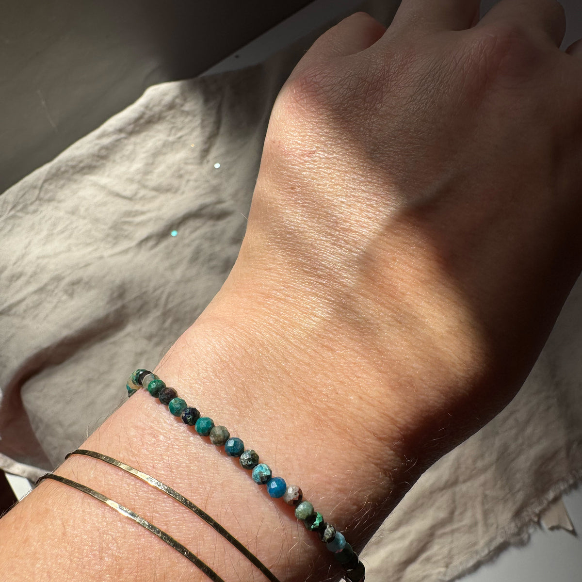 AUTUMN TIDE | CHRYSOCOLLA LIMITED EDITION GEM BRACELET