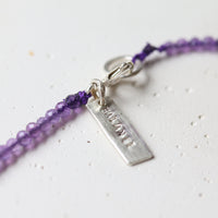 petite gemstone bracelet