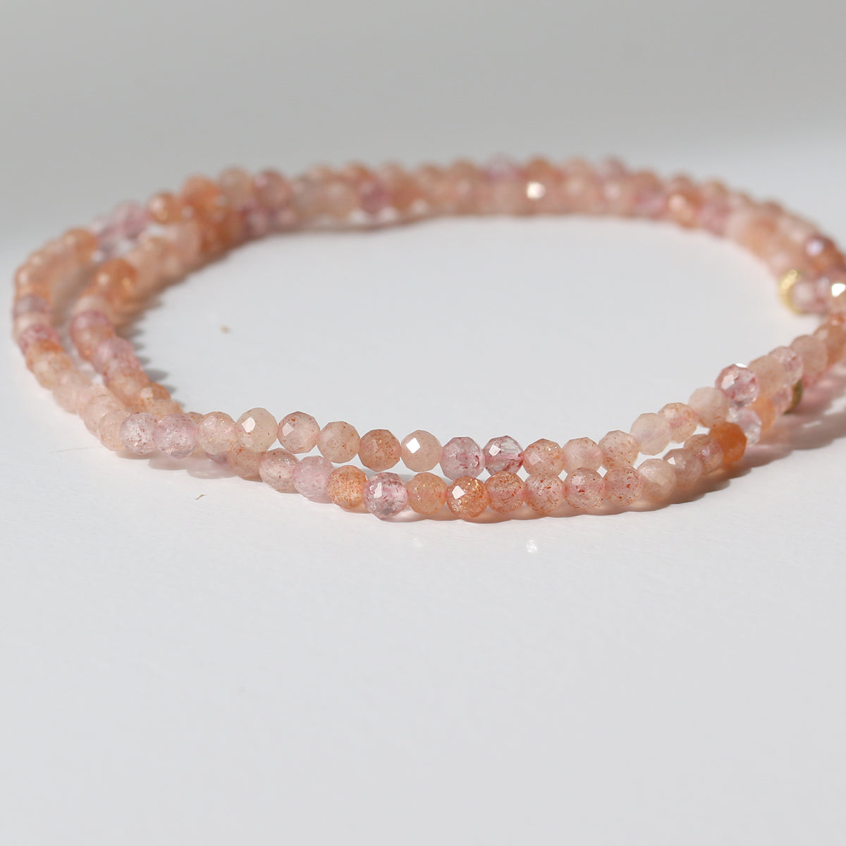 BLUSH EMBER | ROSE + STRAWBERRY QUARTZ LIMITED EDITION GEM BRACELET