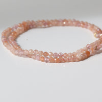 BLUSH EMBER | ROSE + STRAWBERRY QUARTZ LIMITED EDITION GEM BRACELET