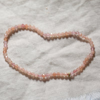 BLUSH EMBER | ROSE + STRAWBERRY QUARTZ LIMITED EDITION GEM BRACELET