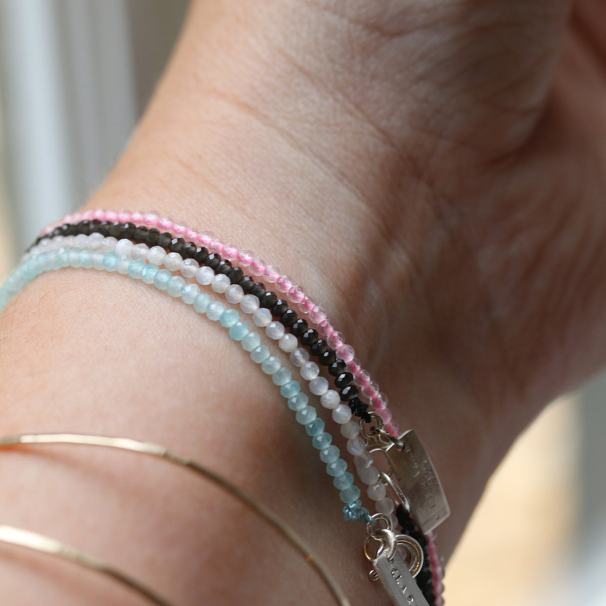 petite gemstone bracelet
