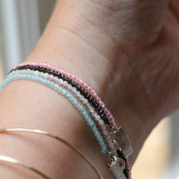 petite gemstone bracelet