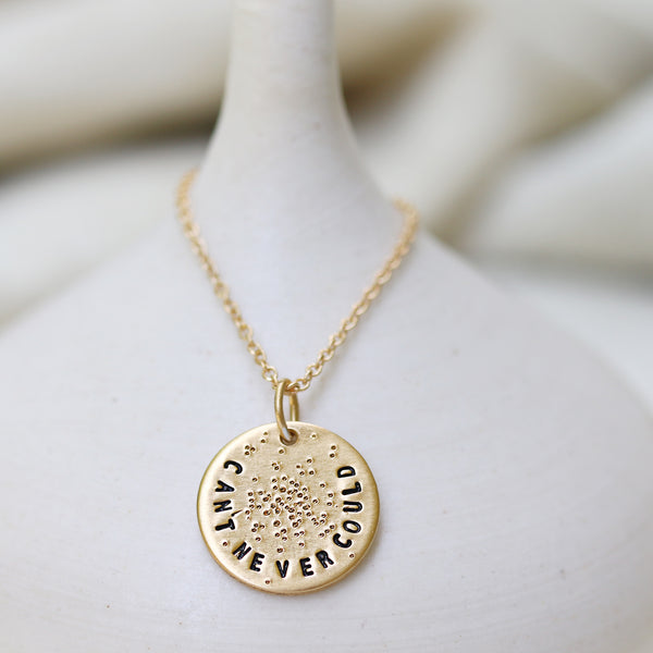 CAN'T NEVER COULD | MINI COIN NECKLACE