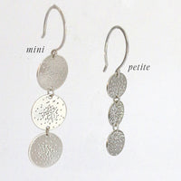 TRIPLE COIN EARRINGS | diamond dusted