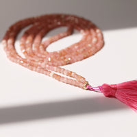 ENCHANTED DAWN GEMSTONE TASSEL NECKLACE