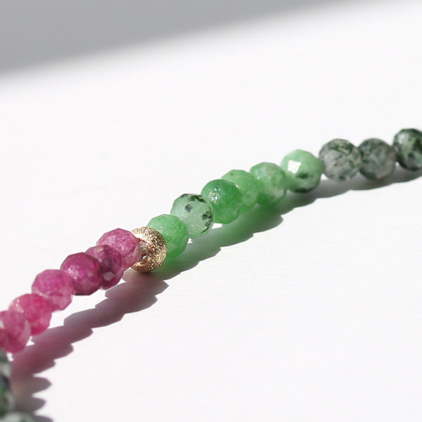 ENCHANTED ORCHARD | RUBY ZOISITE LIMITED EDITION GEM BRACELET