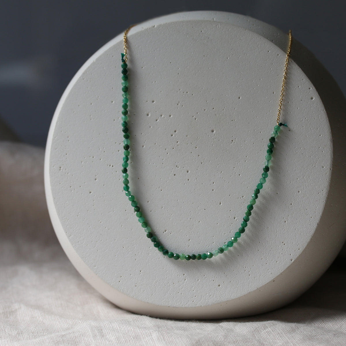 ENCHANTED PINE BONBON GEMSTONE NECKLACE