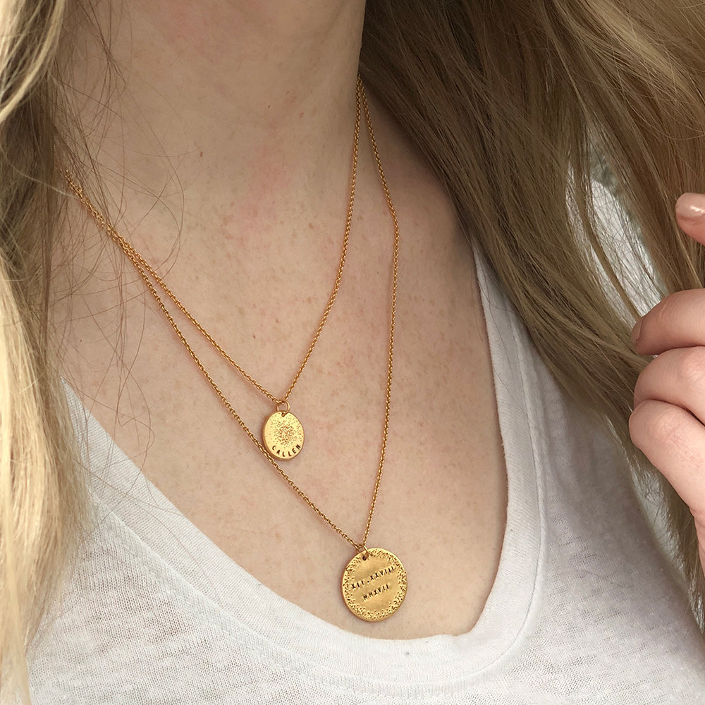 INTENTIONAL | mini coin necklace