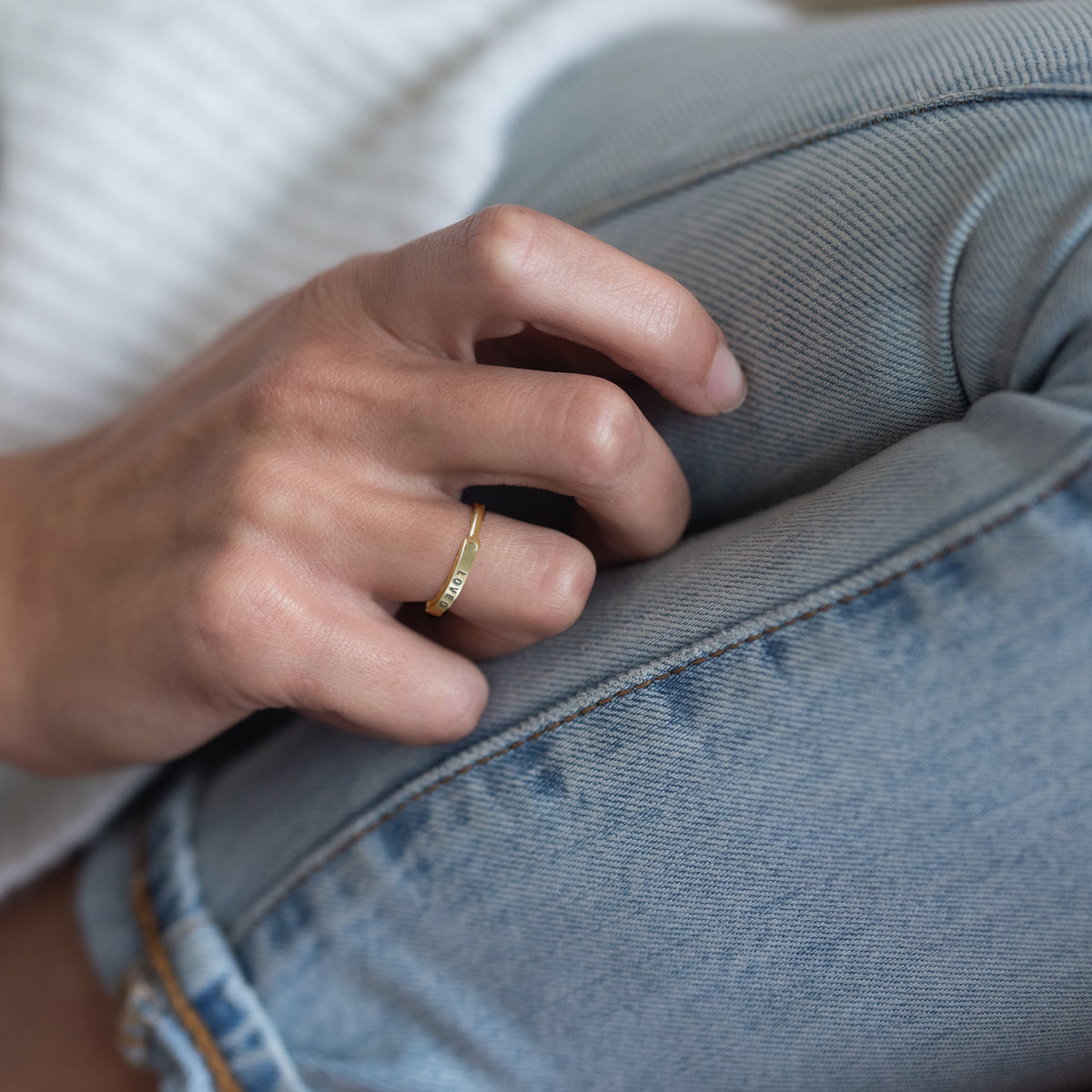 GOLD-FILLED NARROW RING