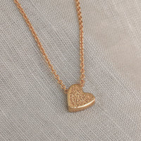HEART NECKLACE | diamond dusted