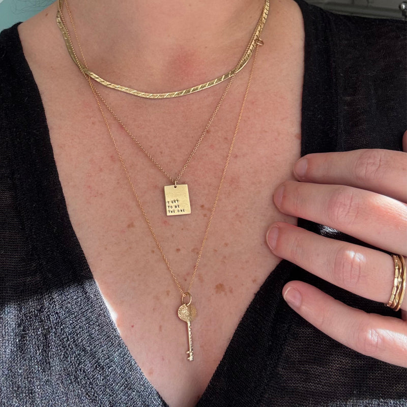 the KEY NECKLACE | diamond dusted