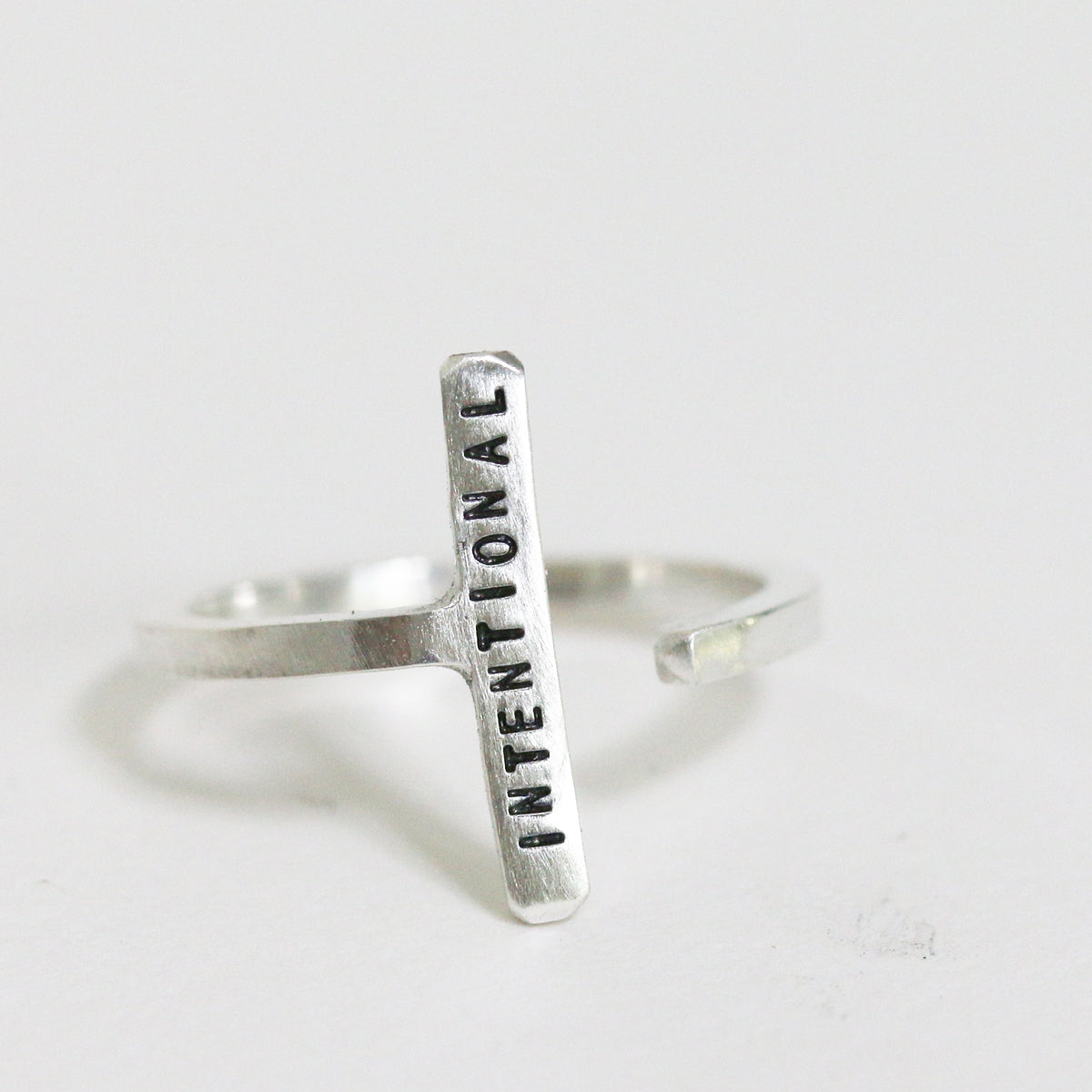 Sterling Silver Adjustable Handwritten/Personalized Ring