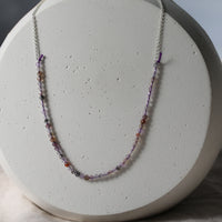 LAVENDER FIELDS BONBON GEMSTONE NECKLACE