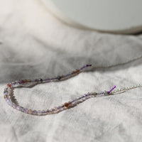 LAVENDER FIELDS BONBON GEMSTONE NECKLACE