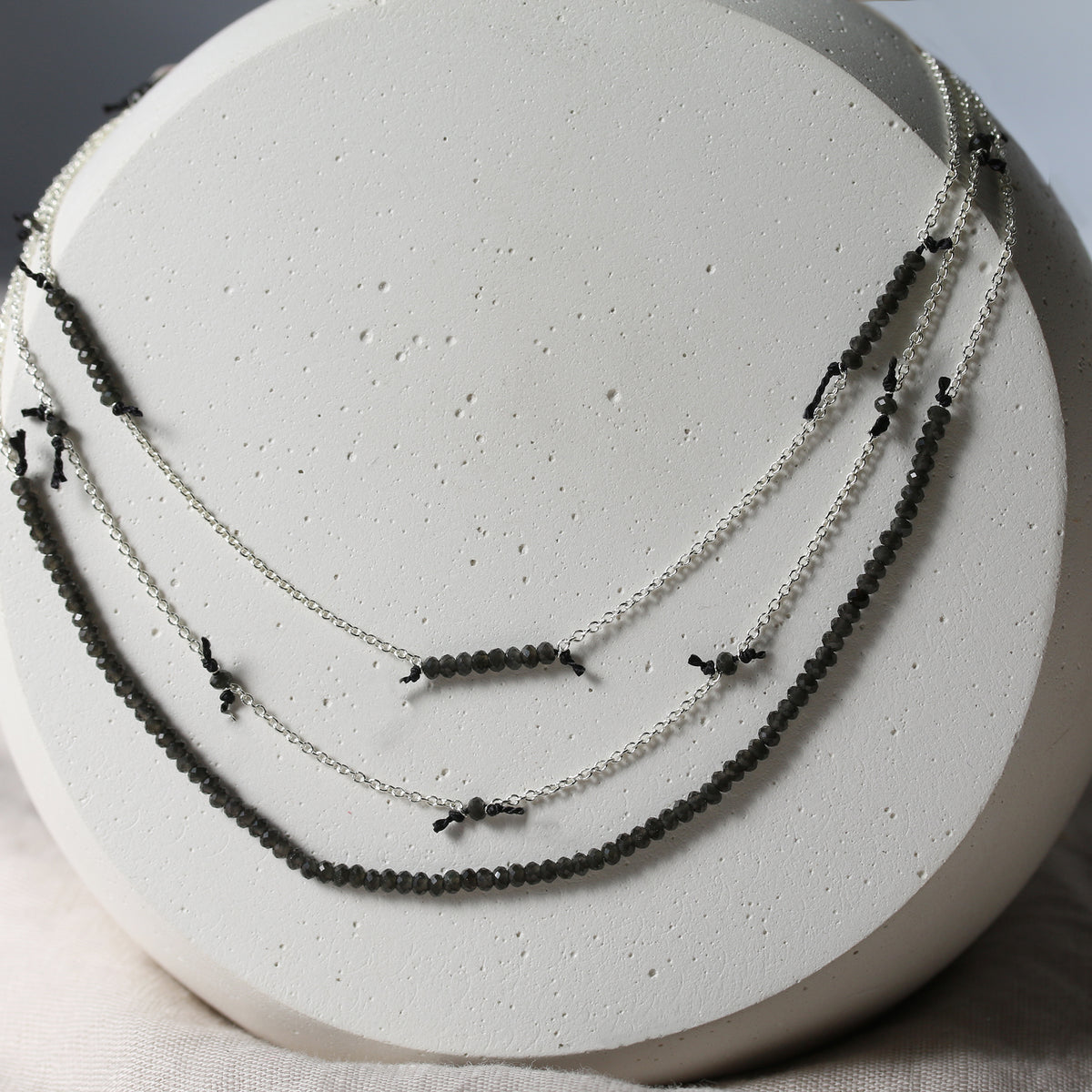 MIDNIGHT NOCTURN BONBON GEMSTONE NECKLACE