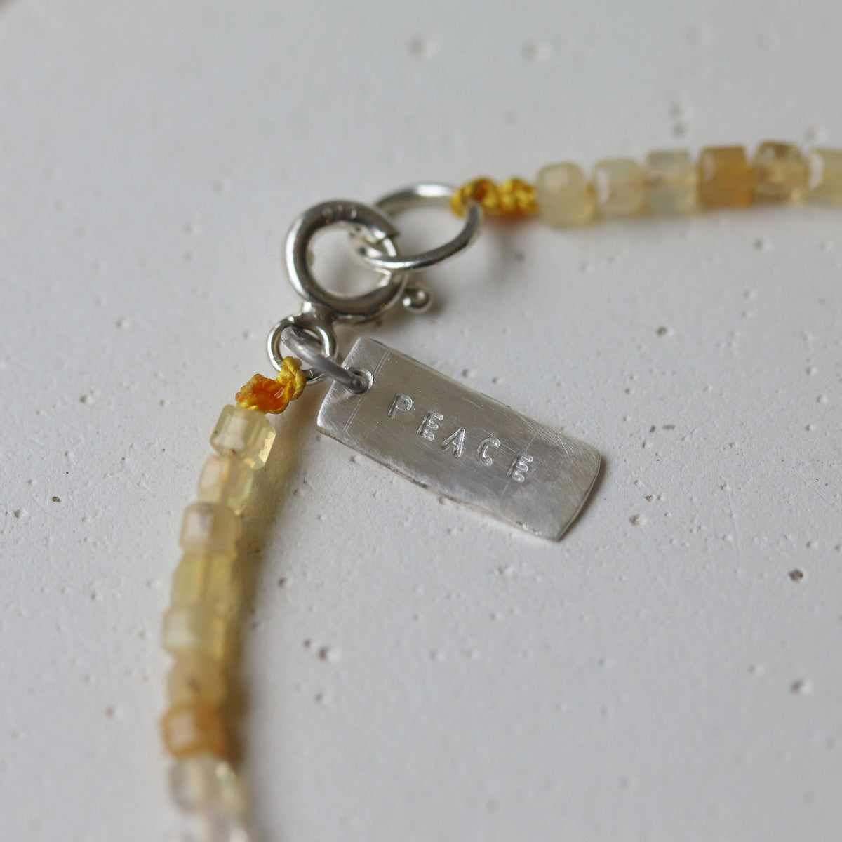 petite gemstone bracelet