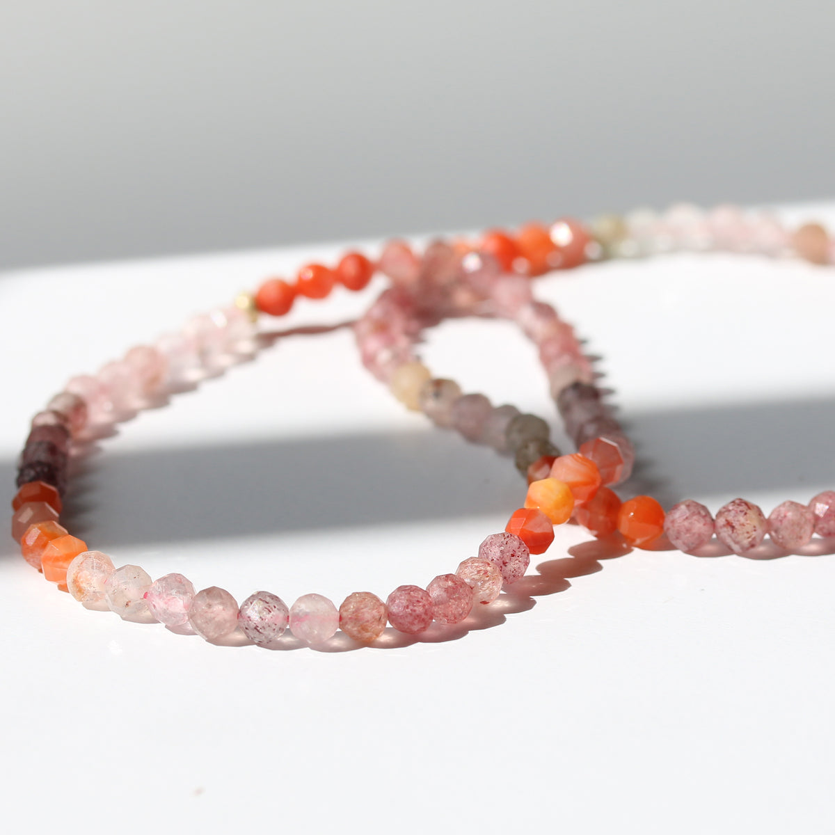 ROSY TWILIGHT | QUARTZ + AGATE LIMITED EDITION GEM BRACELET