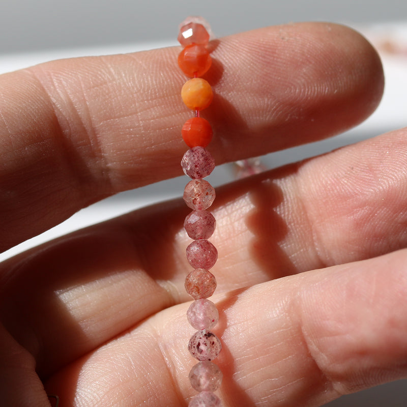 ROSY TWILIGHT | QUARTZ + AGATE LIMITED EDITION GEM BRACELET