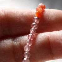 ROSY TWILIGHT | QUARTZ + AGATE LIMITED EDITION GEM BRACELET