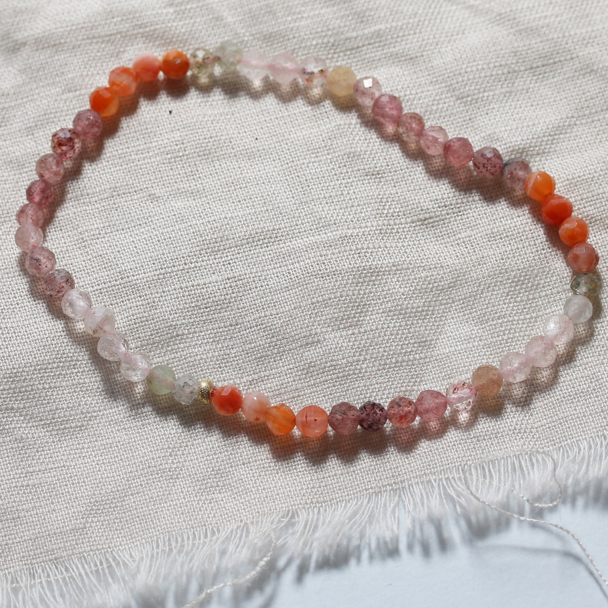 ROSY TWILIGHT | QUARTZ + AGATE LIMITED EDITION GEM BRACELET