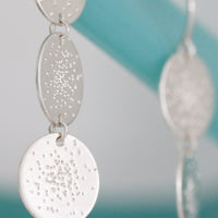 TRIPLE COIN EARRINGS | diamond dusted