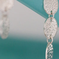 TRIPLE COIN EARRINGS | diamond dusted