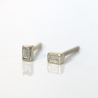 DIAMOND BAGUETTE STUDS