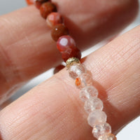 SPICED PUMPKIN | SUNSTONE + QUARTZ + AGATE LIMITED EDITION GEM BRACELET
