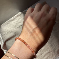 SPICED PUMPKIN | SUNSTONE + QUARTZ + AGATE LIMITED EDITION GEM BRACELET